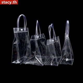 【อยู่ในการจัดส่ง】 กระเป๋าช้อปปิ้งใส Tote Tote กันน้ำ Pvc ถุงช้อปปิ้งใส