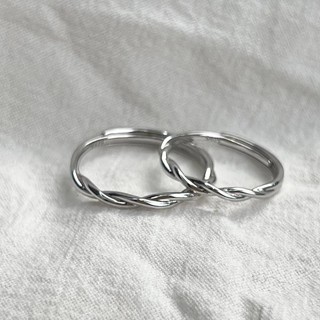 Silver ring opening ring female minority design cold wind couple ring fashion personality index finger ring trendy man