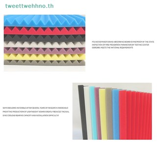 Tweettwehhno แผงโฟมอะคูสติก กันเสียงรบกวน ขนาด 30X30X2.5 ซม. สําหรับบ้าน ออฟฟิศ