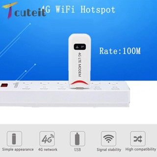 Tcuteit เราเตอร์ขยายสัญญาณ 4G 3G 100Mbps Mini USB Wifi แบบพกพา