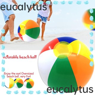 Eucalytus1 ลูกโป่งเป่าลม PVC น้ําหนักเบา หลากสี 2 4 ชิ้น