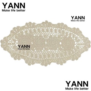 Yann1 ผ้าปูโต๊ะถักโครเชต์ ลายธงวินเทจ สีเบจ ขนาด 12*24 นิ้ว ทําความสะอาดได้ สําหรับตกแต่งตู้เสื้อผ้า