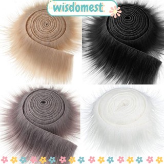 WISDOMEST ริบบิ้นขนเฟอร์เทียม ขนเฟอร์เทียม ขนเฟอร์ยาว สําหรับตกแต่งพวงมาลัย DIY