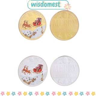 WISDOMEST เหรียญเงิน ของที่ระลึก ซานตาคลอสเสมือนจริง