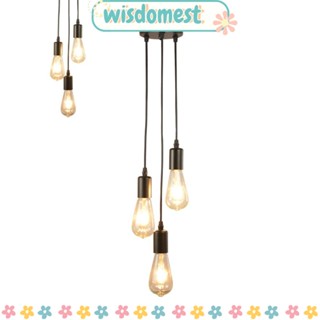 Wisdomest ฐานโคมไฟเพดาน E27 เหล็ก 3 หัว สําหรับห้องนั่งเล่น บาร์ คาเฟ่ DIY