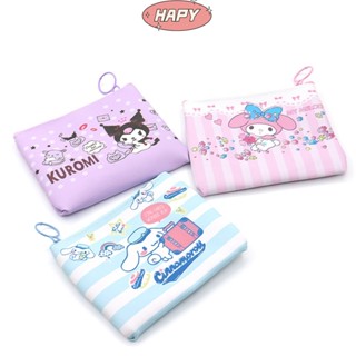 กระเป๋าใส่เหรียญ หนัง PU ลายการ์ตูน Kuromi Melody Hapy Sanrio