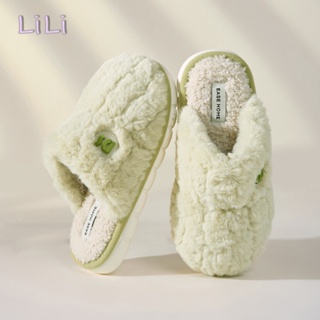 LiLi  องเท้าแตะหญิง รองเท้าแตะ ลำลองสำหรับผู้หญิง พื้นรองเท้าหนามาก 36Z230907