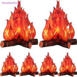 Hoe&gt; แผ่นกระดาษแข็ง ลาย Bonfire ปลอดภัย สําหรับตกแต่งบ้าน ตั้งแคมป์ กลางแจ้ง