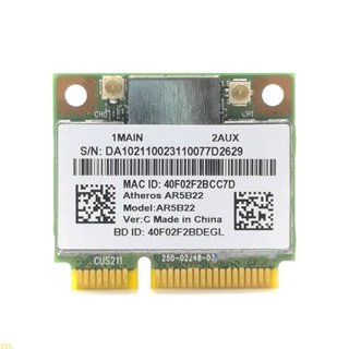 Xin การ์ด WIFI ไร้สาย AR5B22 BT4 0 Mini PCI-E Card 2 4 5Ghz ความถี่คู่ 300M Wlan สําหรับ Y400 Y500 Y410P