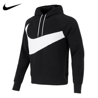 【พร้อมส่ง】ของแท้ 100% Nike เสื้อกันหนาว แขนยาว มีฮู้ด ปักลายโลโก้ ขนาดใหญ่ สําหรับผู้ชาย และผู้หญิง DD8223-010