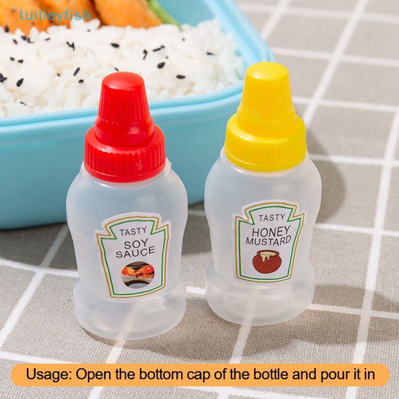 tuilieyfish Portable Small Sauce Container Tomato Gravy Salad Dressing Oil Bottle IH
