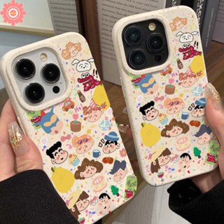 เคสโทรศัพท์มือถือ แบบนิ่ม ลายการ์ตูนชินจังน่ารัก ย่อยสลายได้ เป็นมิตรกับสิ่งแวดล้อม สําหรับ IPhone 11 7Plus XR 14 15 13 12 Pro MAX X XS MAX 15 6 6S 8 7 Plus SE 2020