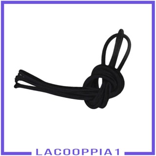 [Lacooppia1] เชือกบันจี้จัม แบบยืดหยุ่น สีดํา ขนาด 4 มม. x 5 เมตร สําหรับผูกเชือกเรือ รถพ่วง