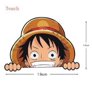 สติกเกอร์ไวนิล ลายการ์ตูนอนิเมะ One Piece Luffy Game สําหรับติดตกแต่งกระจกหน้าต่างรถยนต์