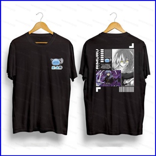 เสื้อยืดแขนสั้นลําลอง ทรงหลวม พิมพ์ลายกราฟิกอนิเมะ Slime Tempest Rimuru GP1 พลัสไซซ์ แฟชั่นสําหรับผู้ชาย และผู้หญิง PG1