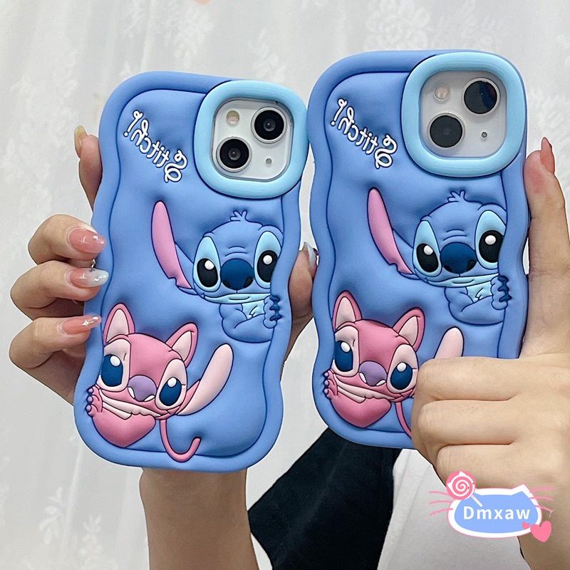 การ์ตูนstitchซิลิโคนสําหรับvivo V23 V20 Pro V21 V21S 5G Y19 V5 Plus X30 Proน่ารักStitchเคสโทรศัพท์กันกระแทกปกอ่อน