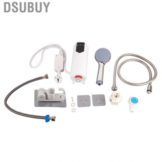 Dsubuy Mini Electric Water Heater DN15 Thread 5500W Thermostatic Instantaneous with Shower Head for Home