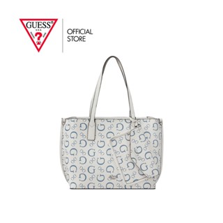 GUESS กระเป๋าถือ รุ่น BB860623 MERRICK CARRYALL สีฟ้า