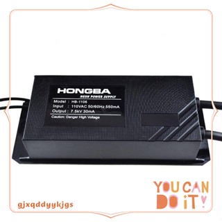 Hongba ชุดหม้อแปลงไฟฟ้านีออน 7.5KV 30MA 110V-US ปลั๊ก