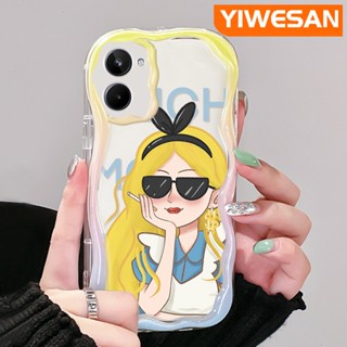 เคสโทรศัพท์มือถือ ซิลิโคนใส กันกระแทก ลายการ์ตูนเด็กผู้หญิงรวย สีครีม สําหรับ Realme 10