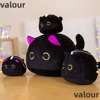 Valour หมอนตุ๊กตานุ่ม รูปแมวดํา ของขวัญสําหรับเด็ก