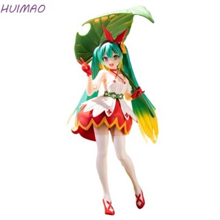 Huimao โมเดลฟิกเกอร์ PVC อนิเมะ Hatsune Miku Wonderland Miku Kawaii Girl Thumbelina Vocaloid Miku ขนาด 21 ซม. สําหรับสะสม