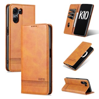 เคสโทรศัพท์หนัง ฝาพับ กันกระแทก พร้อมช่องใส่บัตร สําหรับ OPPO K10 Pro K9 K7x A36 A96 A76 Realme 9i