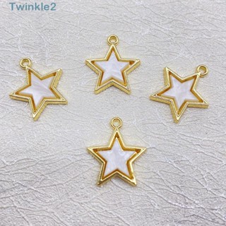 Twinkle จี้รูปดาวห้าแฉก ชุบทอง ขนาดเล็ก 0.6 นิ้ว 17.2*15.5 มม. สําหรับทําเครื่องประดับ สร้อยข้อมือ 20 ชิ้น