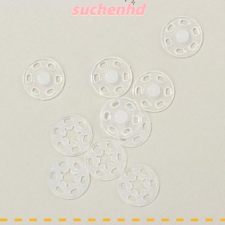 Suchenhd 100 ชิ้น ปุ่มกด DIY อุปกรณ์เสริมงานฝีมือ ตัวยึดสแน็ป