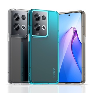 เคสโทรศัพท์มือถือแบบนิ่ม TPU ใส กันกระแทก สีแคนดี้ สําหรับ OPPO Reno 8 Reno 8 Pro 5G