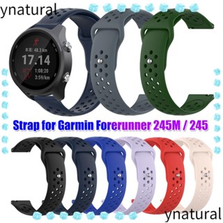 Ynatural สายนาฬิกาข้อมือซิลิโคน แบบเปลี่ยน สําหรับ Forerunner 245 245M