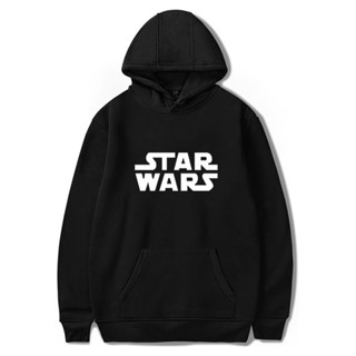 เสื้อกันหนาว มีฮู้ด ผ้าฝ้าย ลาย Star Wars แนวสตรีท สําหรับแม่ และลูก ไซซ์ S - 3XL