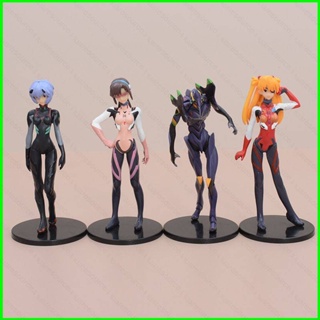 Hobby โมเดลตุ๊กตาฟิกเกอร์ EVA Asuka Ayanami Rei Mari EVANGELION-01 ของขวัญ สําหรับตกแต่งบ้าน 4 ชิ้น