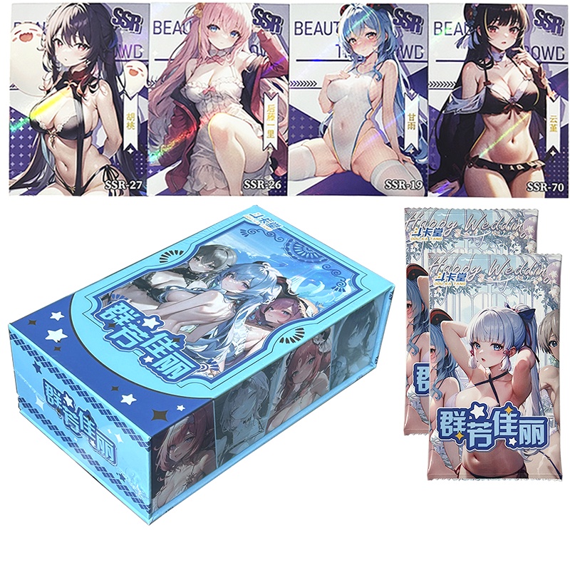 New Goddess Story Collection Cards Anime Sexy Games Waifu Booster Box Swimsuit Bikini Feast Doujin Toys And Hobbies Gift