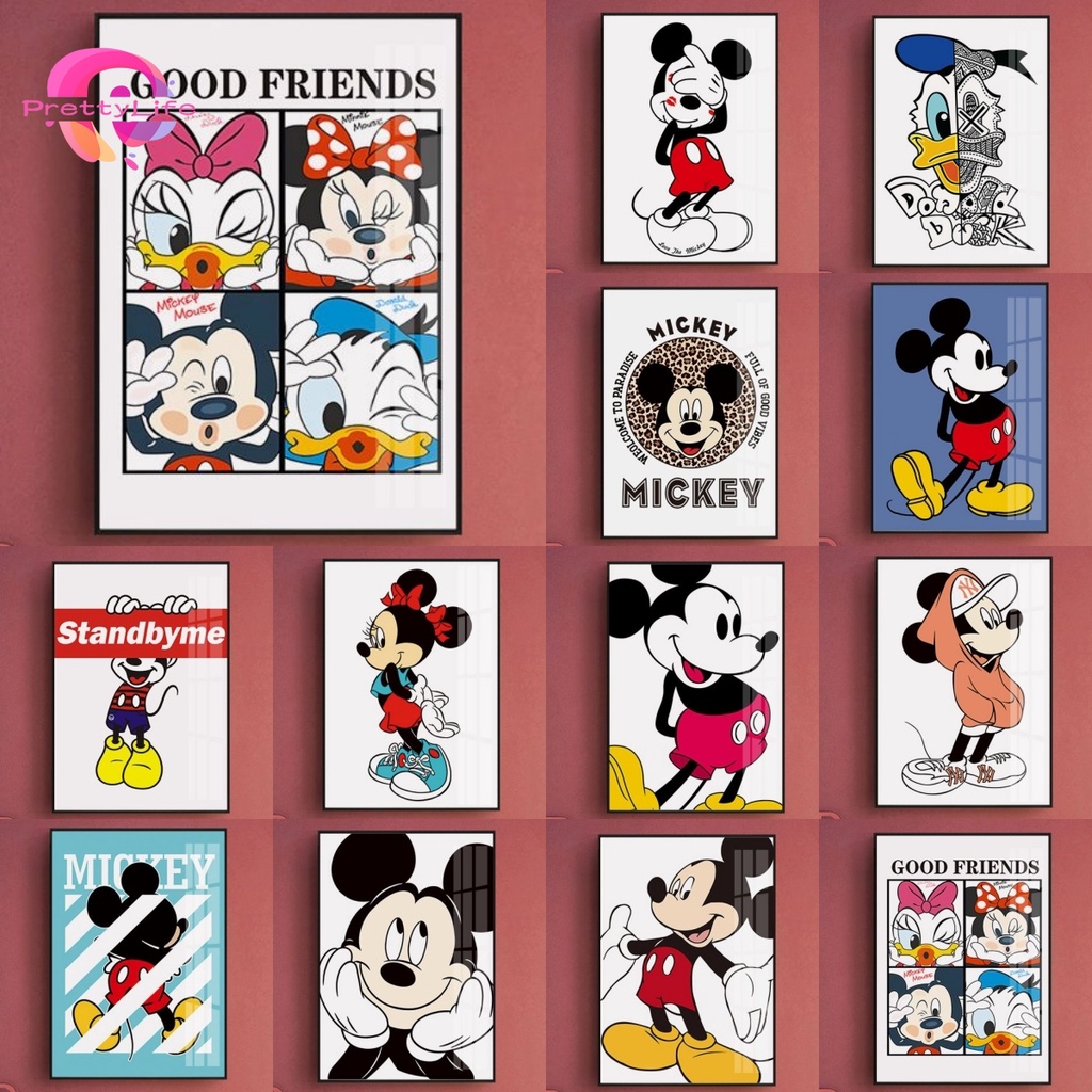【PL】ภาพปักครอสติชคริสตัล ลายมิกกี้เมาส์ 5d ขนาด 30X40 ซม. สําหรับตกแต่งบ้าน ห้องนอน ห้องรับประทานอาหาร ห้องนั่งเล่น