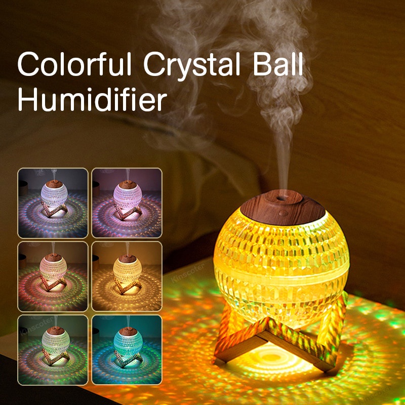 Shining Planet Air Humidifier ความจุ 350ml. เครื่องทำความชื้น เครื่องพ่นไอน้ำอโรม่า สวยงาม ไฟเปลี่ยนสีได้
