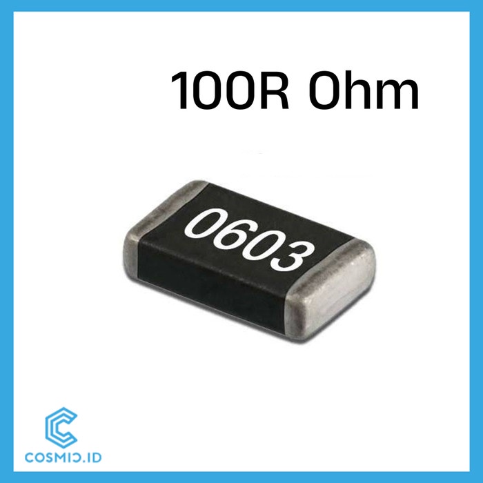 ตัวต้านทาน 100 Ω Ohm 100Ohm 100R 100Ω 0603 SMD SMT SMD0603