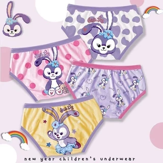 ชุดชั้นใน กางเกงขาสั้น ผ้าฝ้าย ลายการ์ตูน Sanrio Cinnamoroll สําหรับเด็กผู้หญิง