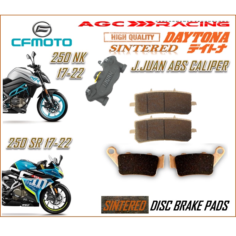 CF MOTO J.JUAN CALIPER 250 NK 250 SR BRAKE PADS INTERED LONG LIFE คุณภาพสูงสุด