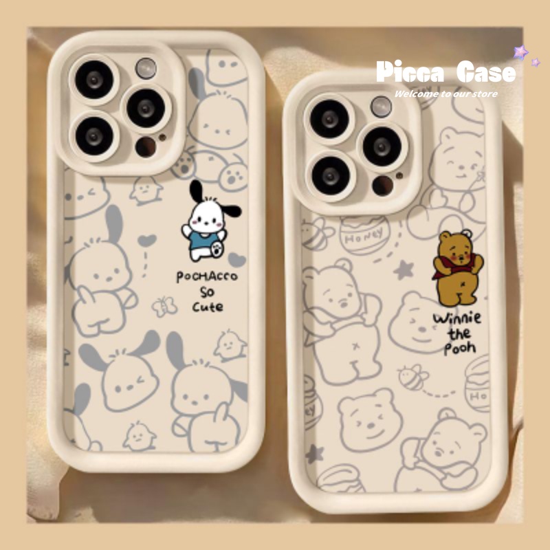 เคสโทรศัพท์มือถือ แบบนิ่ม ลายการ์ตูนหมีพูห์ สําหรับ Vivo Y17s V29 Y02 Y11 Y27 Y15 Y36 Y17 Y16 Y22 Y15s Y91C Y35 Y21s V25E Y12 Y12i Y20 Y31 Y50 Y91 Y21 V25 Y15A Y33 Y20i Y22s Y20s Y51 Y30