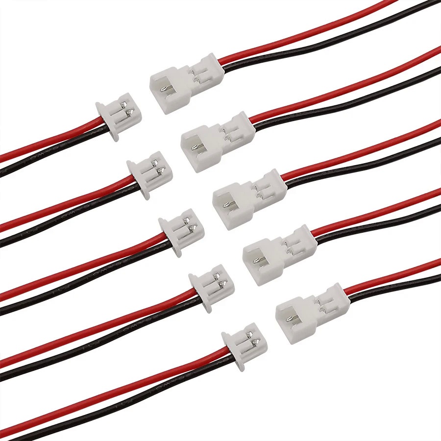 แจ็คเชื่อมต่อสายเคเบิล JST 1.25 มม. 2 Pin Micro Male Female 15 ซม. 20 10 5 2 1 คู่