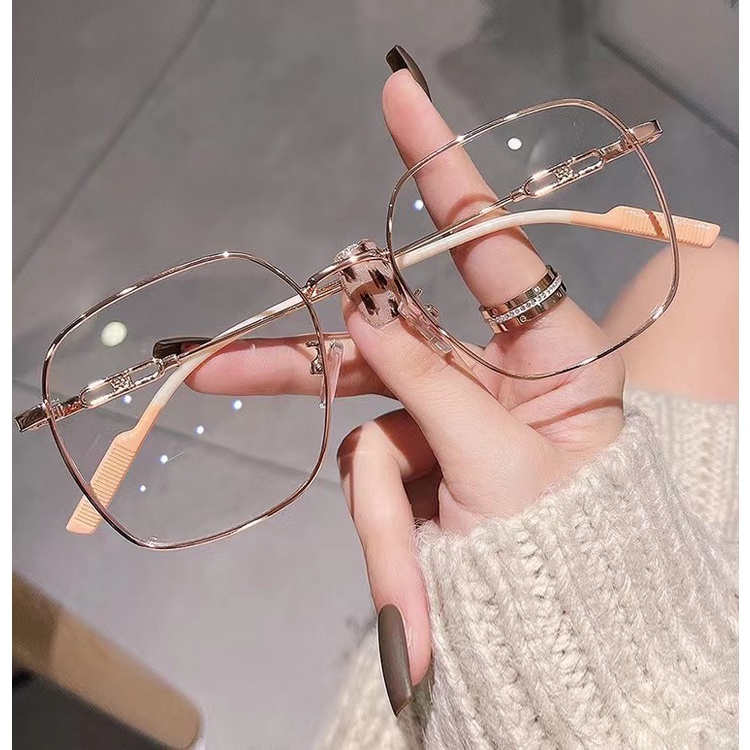 แว่นตา Super Light Metal Square ของญี่ปุ่น, เทรนด์แว่นตาสำหรับผู้ชายและผู้หญิงสายตาสั้น HJ4421