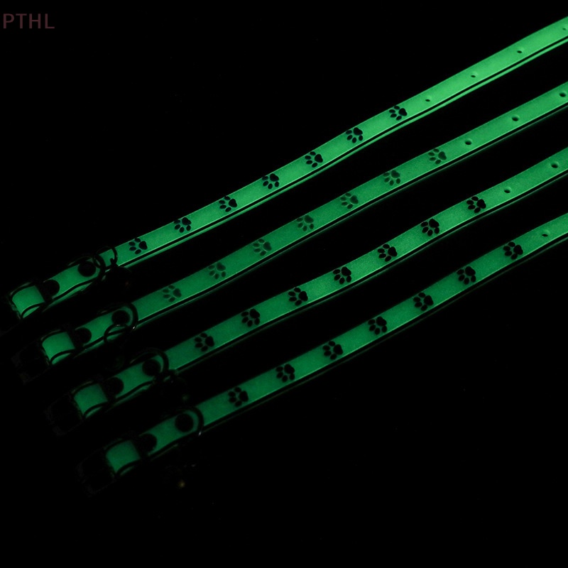 [PTHL] ปลอกคอเรืองแสงสําหรับสัตว์เลี้ยงพร้อมกระดิ่งเรืองแสงในเวลากลางคืนสร้อยคอสุนัขแหวนคอส่องสว่างเคสป้องกัน - รูปที่ 3