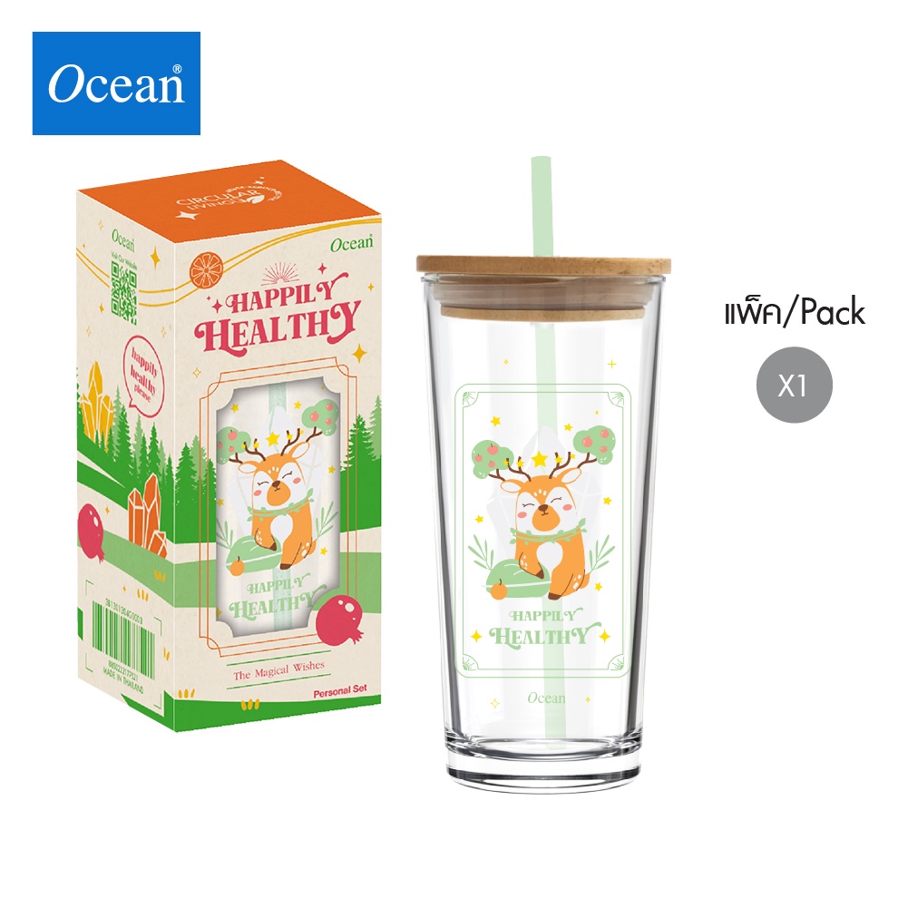 Ocean - ชุดของขวัญ แก้วน้ำ The Magical Wishes Personal Glass 570 ML - Deer Destiny (pack of 1)