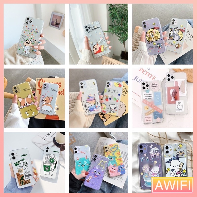 AWIFI เคสกันกระแทก 6 7 8 X XS 11 11PRO 12 12PRO 12PROMAX 13 ราคาถูก สุ่มลายน่ารักๆ เท่านั้น #RANDOM