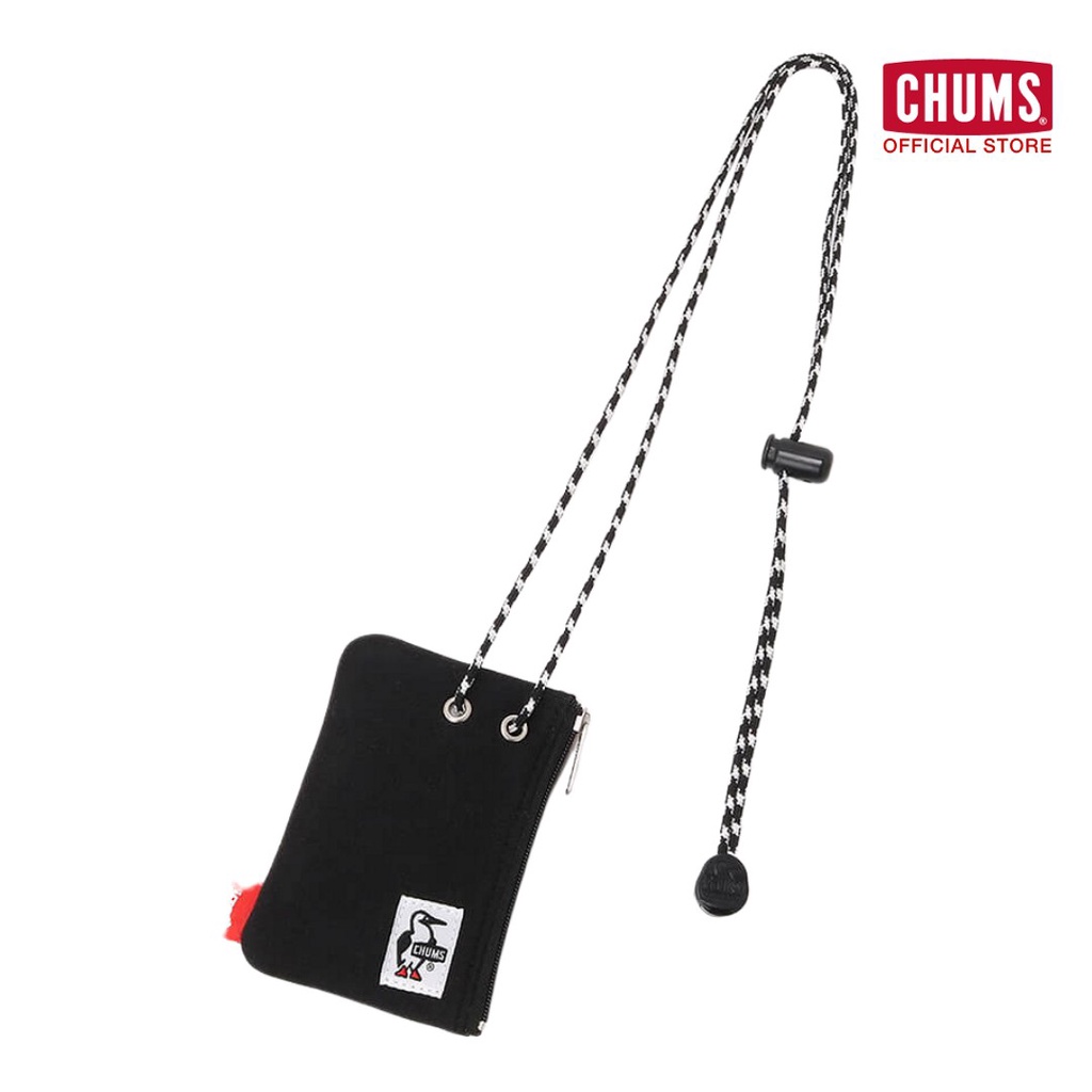 CHUMS Rope Key Case Sweat / กระเป๋าคล้องคอใบเล็ก กระเป๋าใส่บัตร ใส่เหรียญ ใส่กุญแจ neck bag ชัมส์