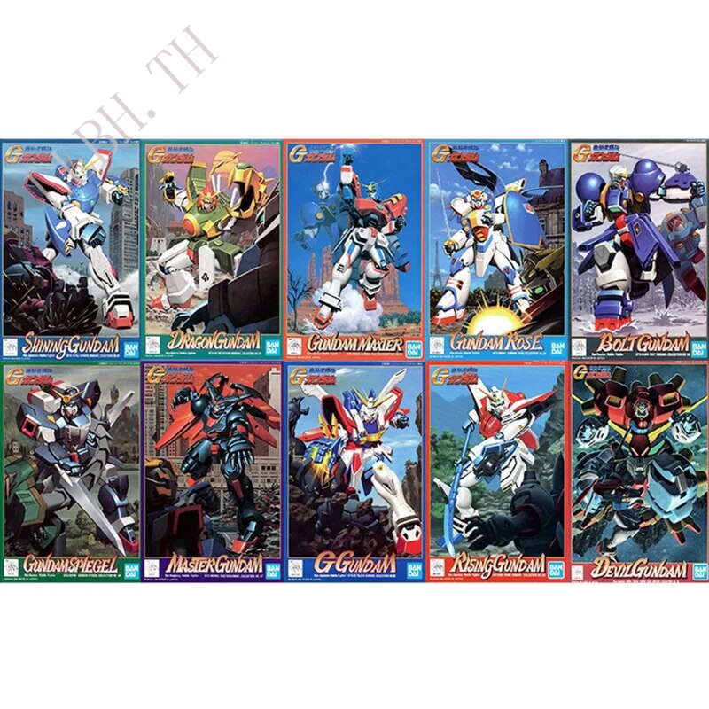 Bandai HG Mobile Fighter G01-G10 1/144 HG Shining Dragon Master God Gundam Assembly Action Brinquedos Model Anime Toy