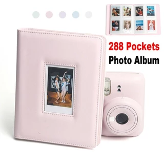อัลบั้มรูปกล้องทันที, 288 กระเป๋าตั๋วโรงภาพยนตร์ 3 นิ้วที่เก็บรูปภาพ, การ์ดหนัง PU ความจุขนาดใหญ่สําหรับ Fujifilm Instax Mini 12/11/9