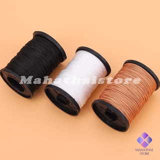 Mahathai ด้ายโพลีเอสเตอร์ สําหรับซ่อมแซมรองเท้าหนัง DIY กว้าง 0.6 มม เหนียวทน nylon thread