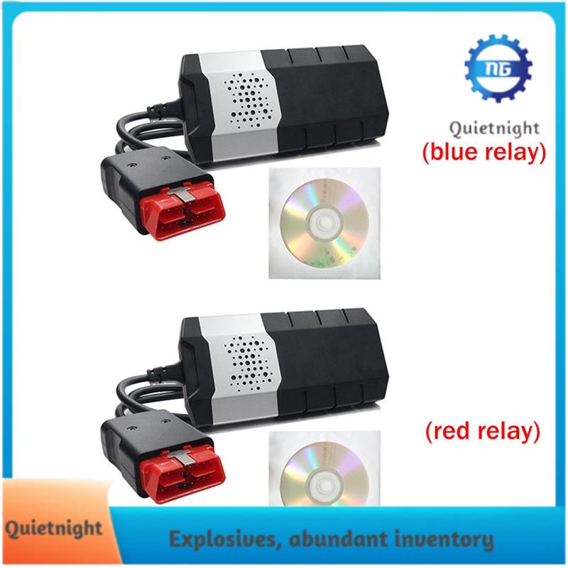 [กลางคืนที่เงียบสงบ]V9 สําหรับ DS150E OBD VCI 2017R3 TCS Pro OBD2 เครื่องมือวินิจฉัยบลูทูธสําหรับ DS